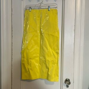 Zara shiny pleather skirt